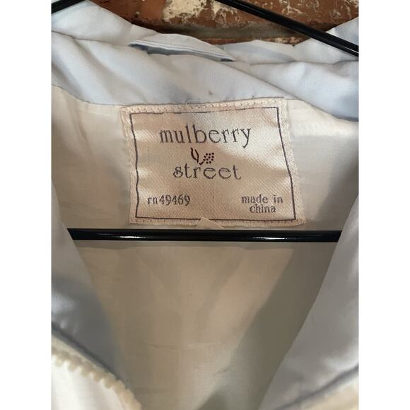 Vintage Mulberry Street Jacket Medium White w/ Pastel Details Retro 80s 90s - Picture 3 of 8